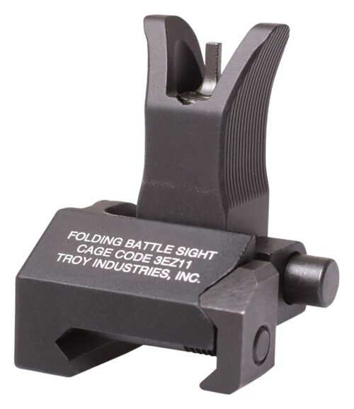 77144.jpg Troy Ind SSIGFBSFMBT01 Tritium Front Folding BattleSight M4 Black Hardcoat Anodized for M4