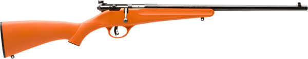 78645.jpg Savage Arms 13810 Rascal Youth 22 LR 1rd 16.13" Matte Black Sporter Barrel, Matte Black Carbon Steel Receiver, Orange Fixed Synthetic Stock, Right Hand