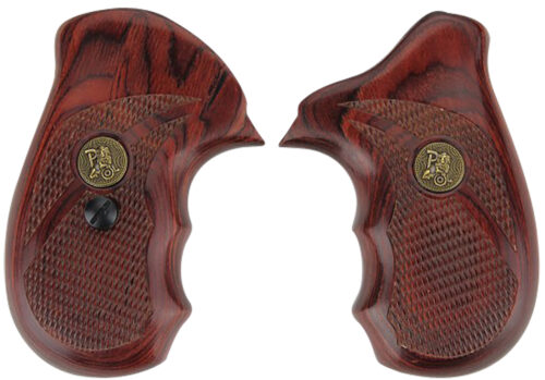 7989.jpg Pachmayr 63000 Renegade Grip Checkered Rosewood Laminate with Finger Grooves for S&W J Frame