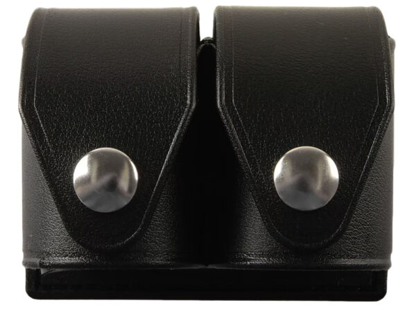 HKS 203PLBN SpeedLoader Case  Double Black Large Hytrel Belt Loop Fits S&W/Ruger/Colt/Taurus/Dan Wesson Belts 2.25" Wide
