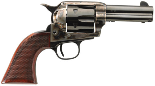 92498.jpg Taylors & Company 4201DE Runnin Iron Deluxe 45 Colt (LC) 6rd 3.50" Blued Cylinder & Barrel Color Case Hardened Steel Frame Checkered Walnut Grip (Taylor Tuned)