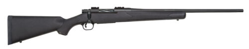 97052.jpg Mossberg 27851 Patriot Full Size 7mm-08 Rem 4+1 22" Matte Blued Fluted Barrel, Drilled & Tapped Matte Blued Stainless Steel Receiver, Black Fixed Synthetic Stock, Right Hand