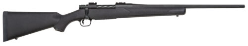 Mossberg 27877 Patriot  Full Size 25-06 Rem 5+1 22" Matte Blued Fluted Barrel, Drilled & Tapped Matte Blued Stainless Steel Receiver, Walnut Fixed Stock, Right Hand