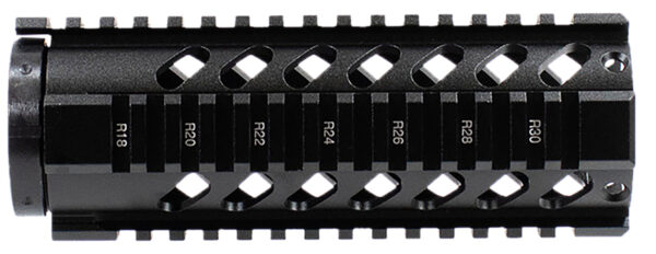 Aim Sports MT060 AR Handguard  7" Carbine & Free-Floating Style Made of Aluminum with Black Anodized Finish & Quad Rail