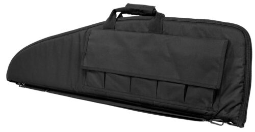10135 NcStar CV290740 VISM Rifle Case Black PVC Nylon w/ Foam Padding Double Zippers Carry Handle & ID Holder