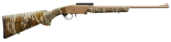 130860.jpg Charles Daly 930270 101 Turkey 410 Gauge Break Open 3" 1rd 20" Flat Dark Earth Cerakote Steel Barrel & Receiver, Fixed Mossy Oak Bottomland Synthetic Stock