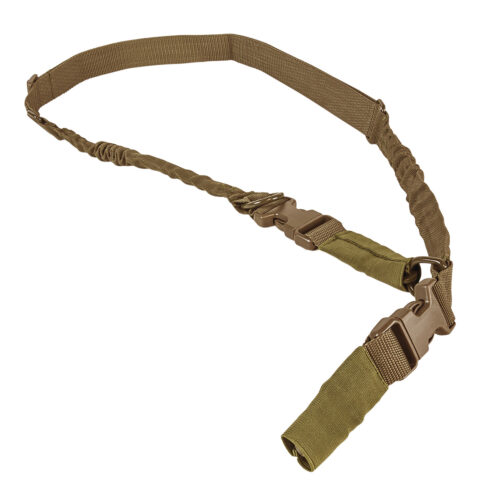 132537.jpg NcStar AARS21PT VISM Sling Tan Nylon Strap w/Elastic Shock-Cord 55"-72" OAL Adjustable Bungee