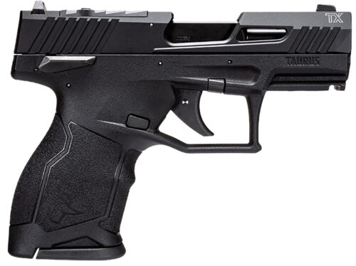 Taurus 1TX2233110 TX22C  Compact 22 LR 10+1 3.60" Black Barrel, Slide & Polymer Frame, Rubber Grips