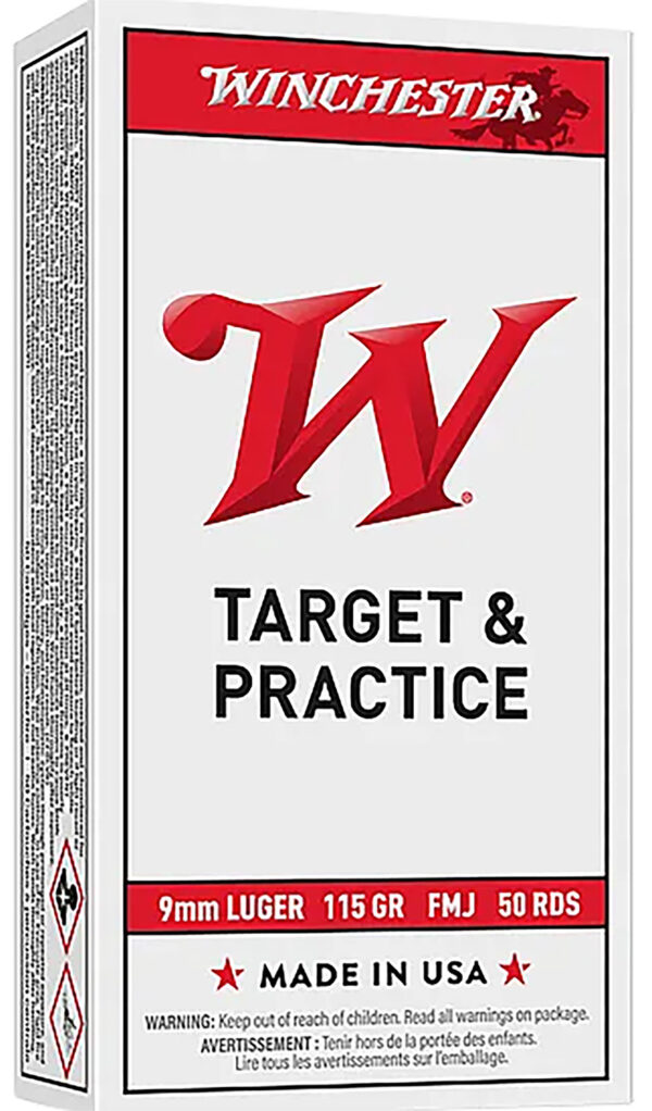 171650 Winchester Ammo Q4172X 9mm 115gr Full Metal Jacket 50 Per Box/10 Case