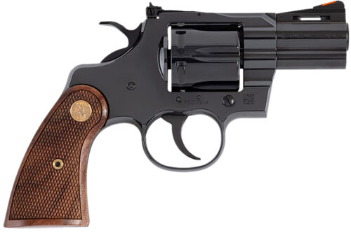 179947 Colt Mfg PYTHONBP2WTS Python 357 Mag/38 Special 6 Shot 2.50" Blued Carbon Steel Vent Rib Barrel, Cylinder & Frame, Wood Grip, Exposed Hammer