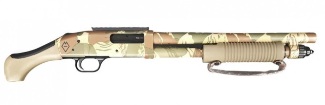 590 Aftershock 12Ga 14" Pic Camo/FDE 5-rd