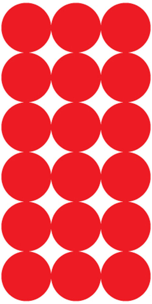 109332.jpg Pro-Shot P432M SplatterShot Repair Pasters Red 1" Self-Adhesive 432 Pasters