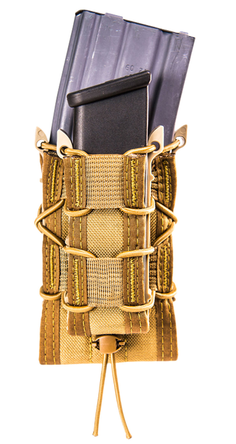 High Speed Gear 11DD00CB TACO Double Decker Mag Pouch Double Coyote Brown Nylon MOLLE Compatible w/ Rifle Compatible w/ Pistol