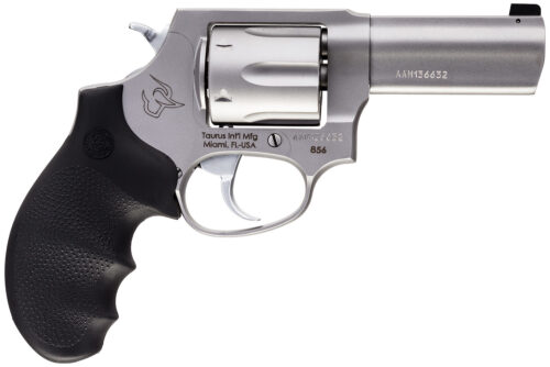 121947.jpg Taurus 2-85639NS 856 Defender Small 38 Special +P 6 Shot 3" Matte Stainless Steel Barrel, Cylinder & Frame, Hogue Finger Grooved Grip, Transfer Bar Safety, Exposed Hammer