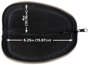 Allen 728 Pistol Case  8" Long Green Earth Tone Holds Handgun Endura