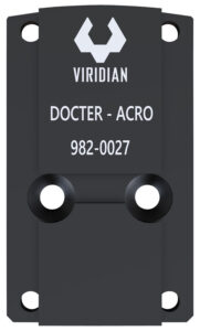 Viridian 9820027 RFX45 Docter Mounting Adapter Black Anodized