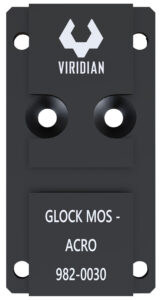 Viridian 9820030 RFX45 Glock MOS Mounting Adapter  Black Anodized
