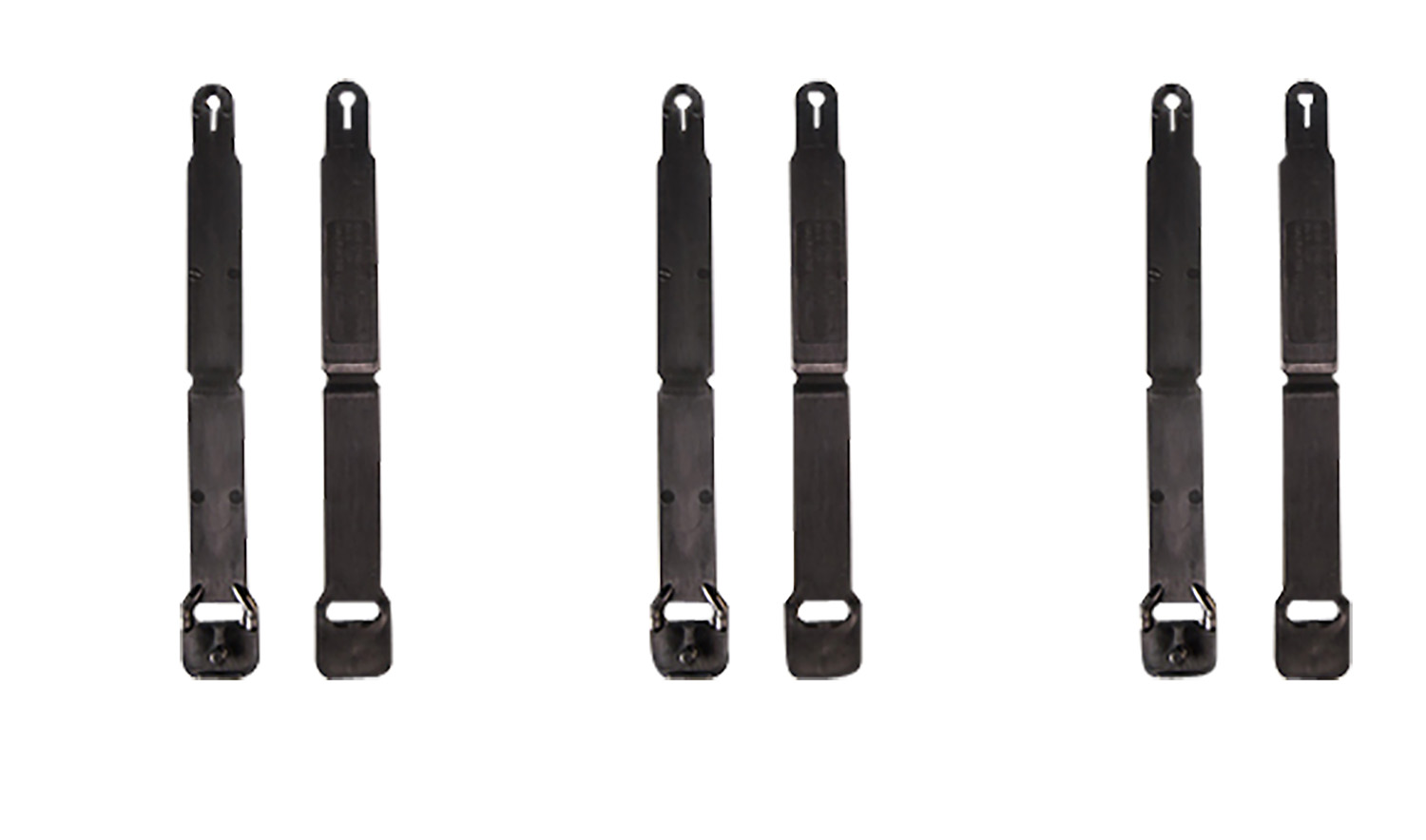 High Speed Gear 91SC12BK MOLLE Clips  Short, Black Injection Molded Fits MOLLE (12 Pack)