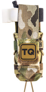 High Speed Gear 11TQ00MC TACO Tourniquet Pouch, Multi-Cam Nylon with Velcro Closure, Fits MOLLE, Compatible with Most Windlass-Style Tourniquets, Includes TQ Patch