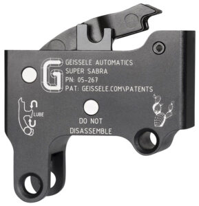 Geissele Automatics 05267 Super Sabra Trigger Pack Two-Stage Curved Trigger with 5.50-7.50 lbs Draw Weight & Black Oxide Finish for IWI Tavor, X95