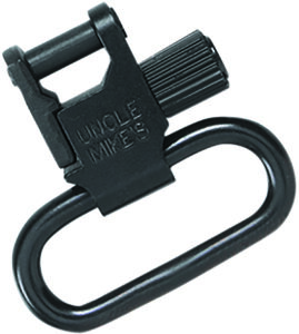 Uncle Mike's 14033 Super Swivel  Quick Detach Tri-Lock Blued 1.25" Loop for Rifles or Shotguns w/QD Bases
