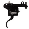 Timney Triggers 401 Featherweight  Curved Trigger with 3 lbs Draw Weight & Black Finish for Winchester 70 Right