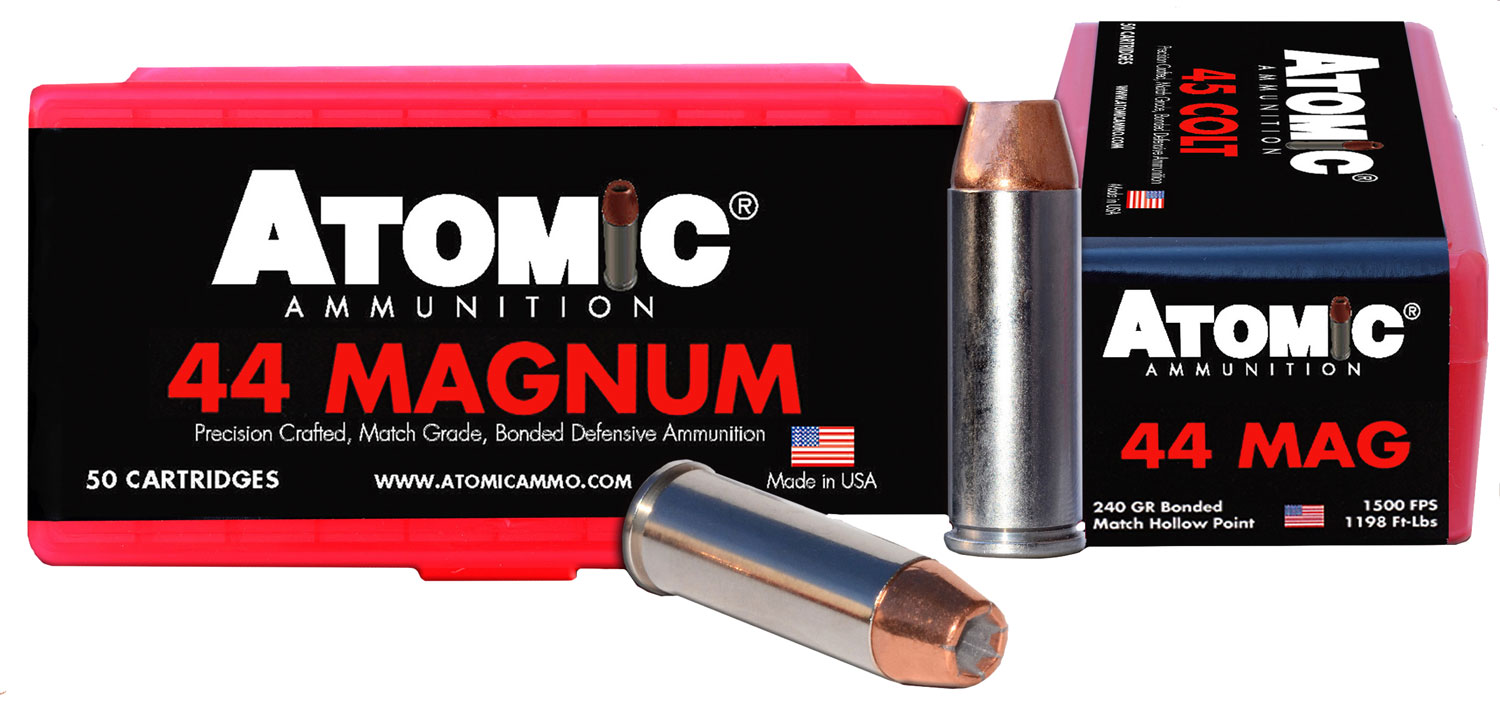 Atomic Ammunition 00440 Pistol Precision Craft 44Rem Mag 240gr Bonded Match Hollow Point 50 Per Box/10 Case