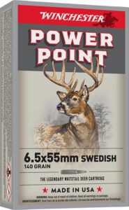 Winchester Ammo X6555 Power-Point 6.5x55Swedish 140gr 20 Per Box/10 Case