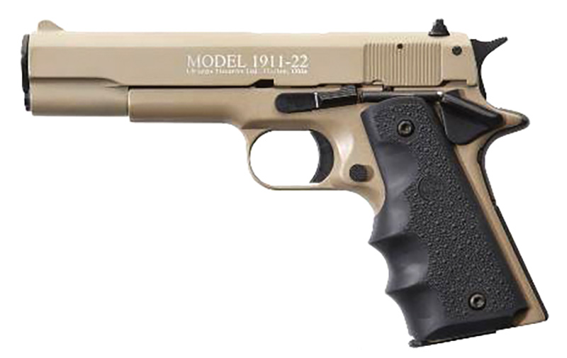 1911 Pistol 22LR 5" BBL Tan,Hogue Gp2/10