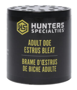 Hunters Specialties 00167 Adult Doe Estrus  Can Call Doe Sounds Attracts Deer Black